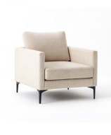 Velvet armchair