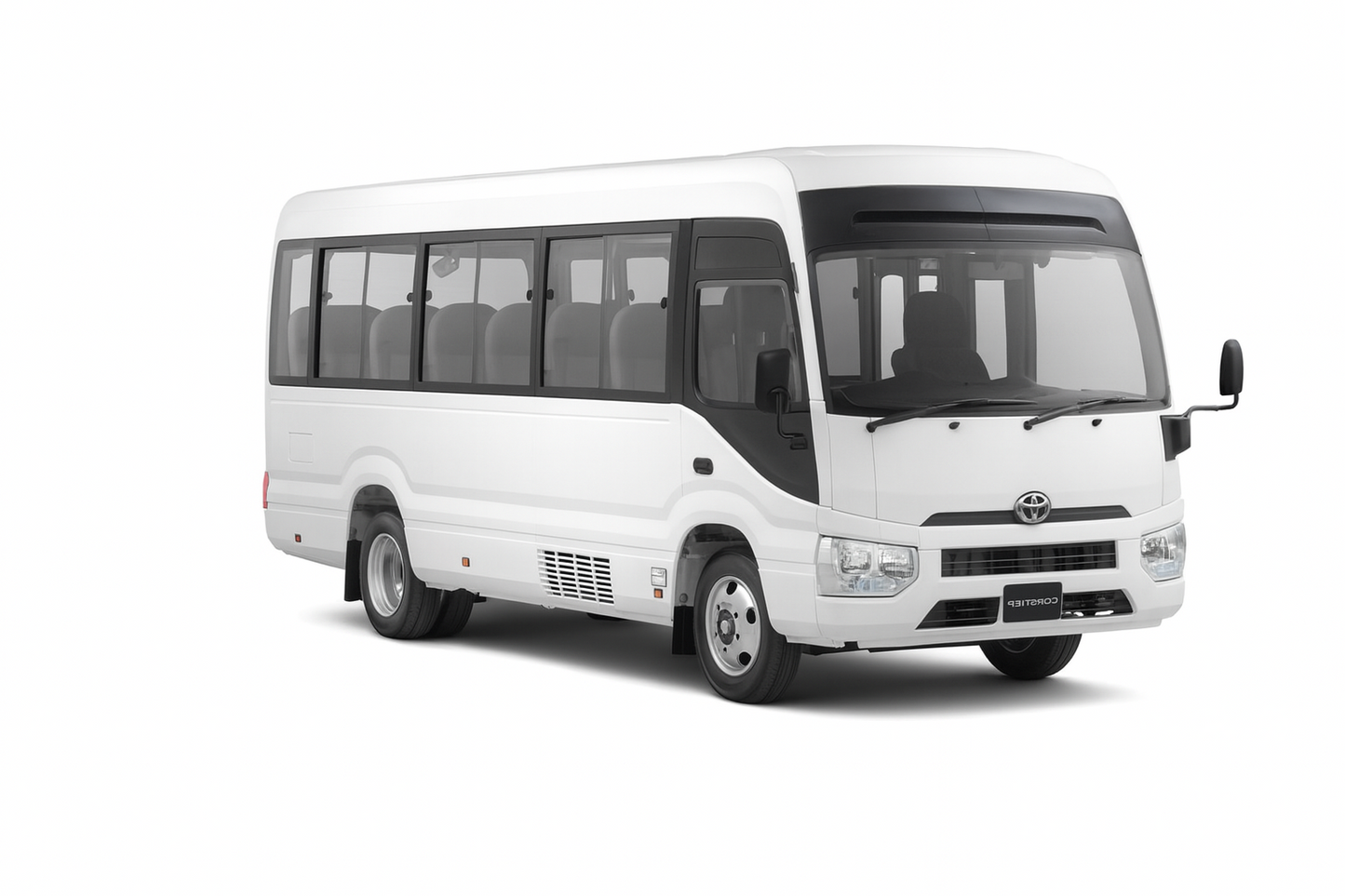 TOYOTA COASTER 23 SEATER WITH DRIVER 08 HOURS SERVICE