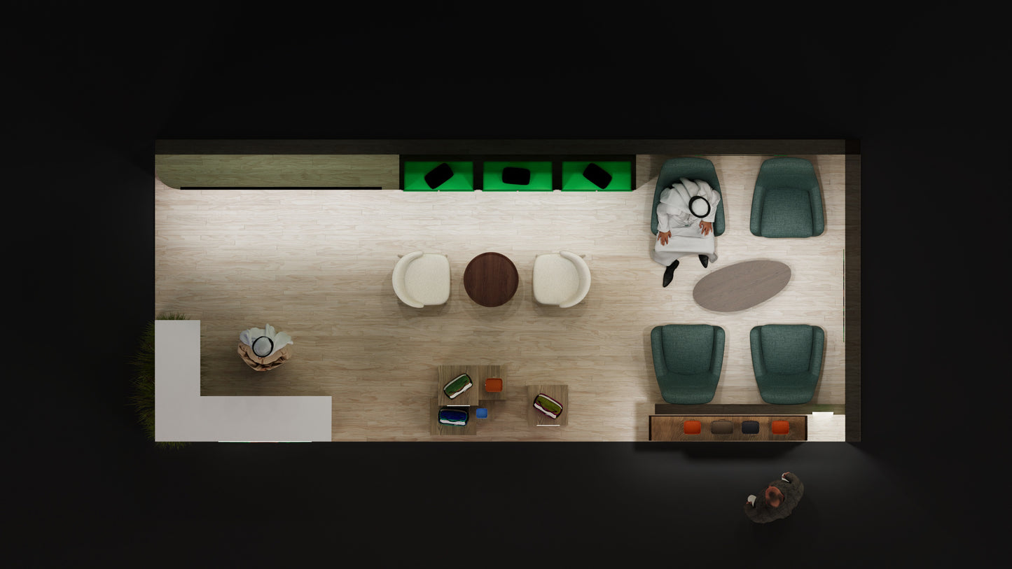 Booth 7 x 3