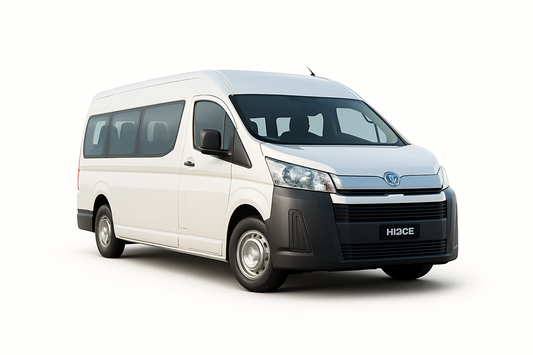 TOYOTA HIACE 13 SEATER WITH DRIVER 08 HOURS SERVICE