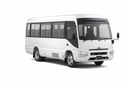TOYOTA COASTER 23 SEATER WITH DRIVER 08 HOURS SERVICE